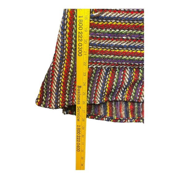 El Paso Saddle Blanket Co Baja Pullover Adult SMALL Surfer Drug Rug Camp Rainbow - Picture 6 of 7